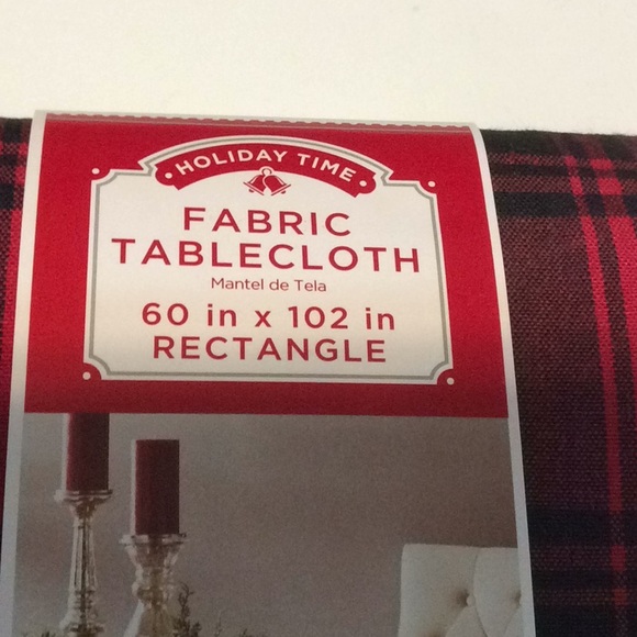 Holiday Time New Buffalo Plaid Rectangle 60"X102" Fabric Tablecloth - Picture 3 of 7